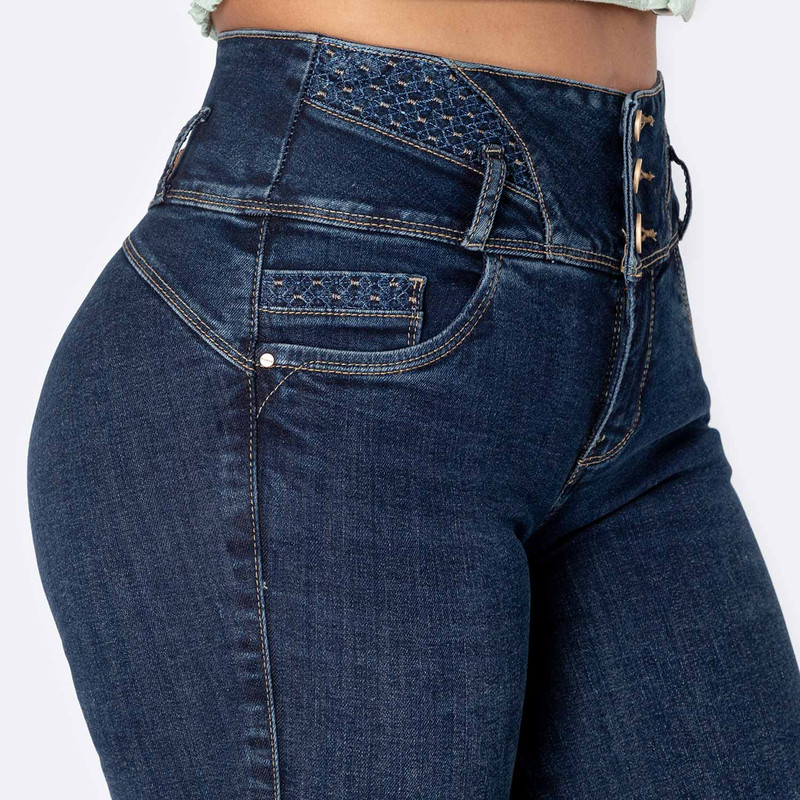 PANTALON DENIM STRETCH MUJER MAYARA - 4