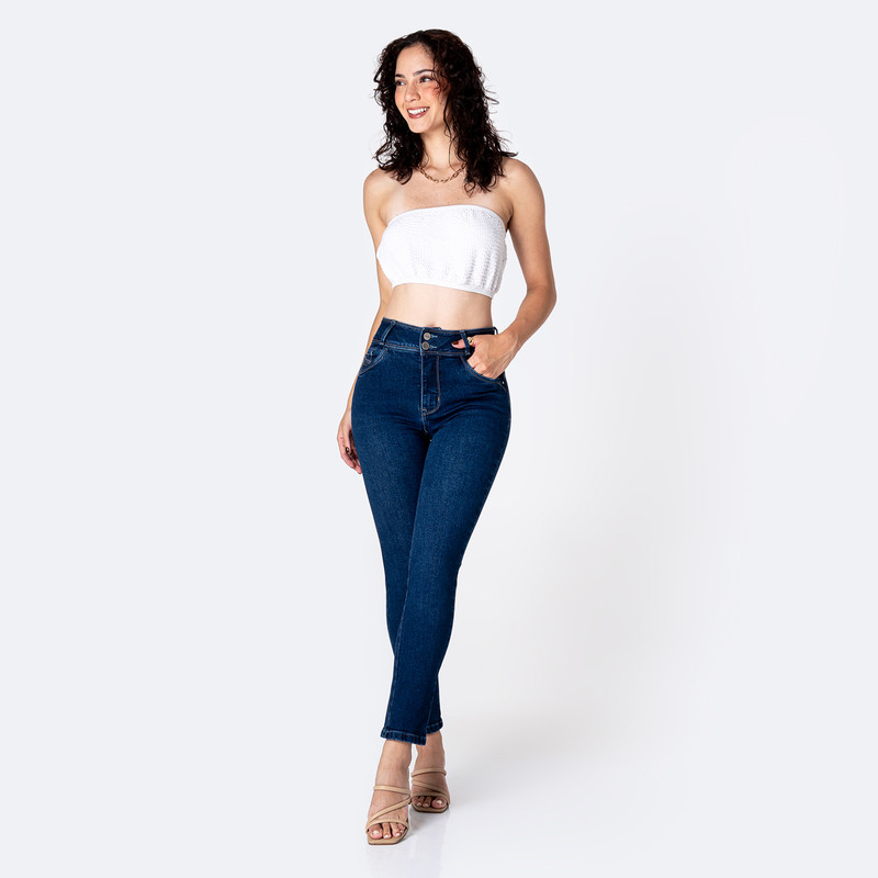 PANTALON DENIM STRETCH MUJER CLAREE - 2