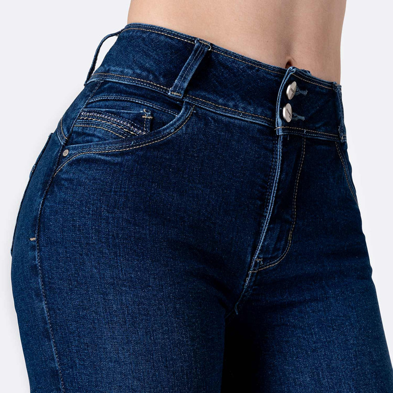 PANTALON DENIM STRETCH MUJER CLAREE - 4