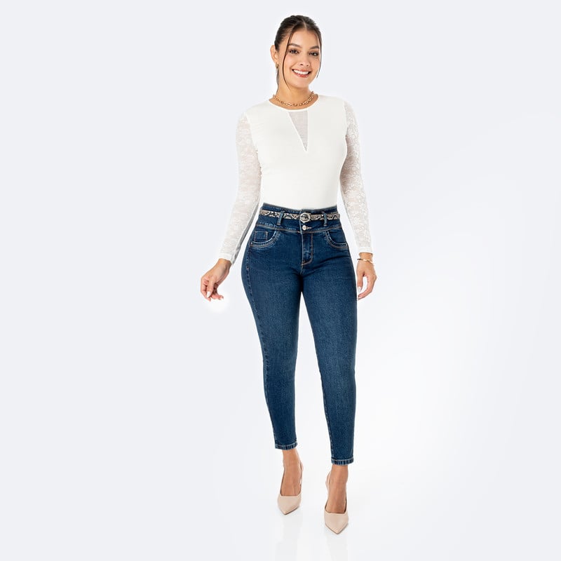 PANTALON DENIM STRETCH MUJER KEYLHI - 2