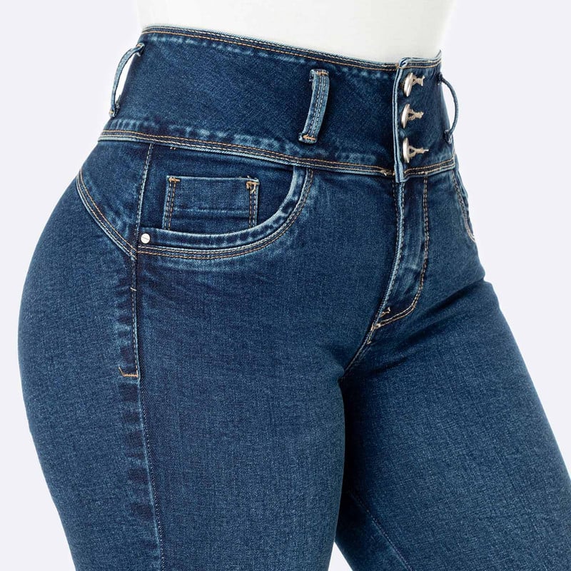 PANTALON DENIM STRETCH MUJER KEYLHI - 4