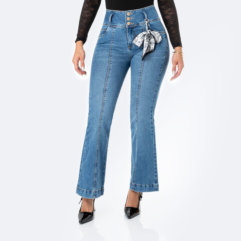 PANTALON DENIM STRETCH MUJER ARLHENE - 1