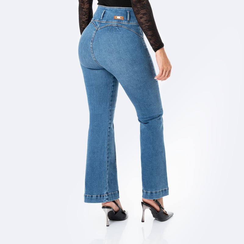 PANTALON DENIM STRETCH MUJER ARLHENE - 3