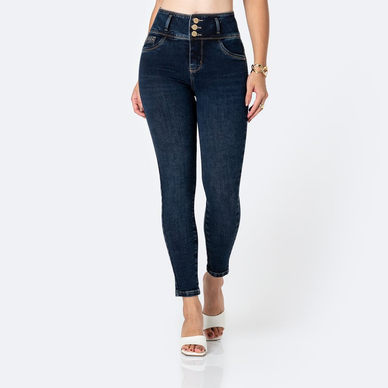 PANTALON DENIM STRETCH MUJER KISMI - 1
