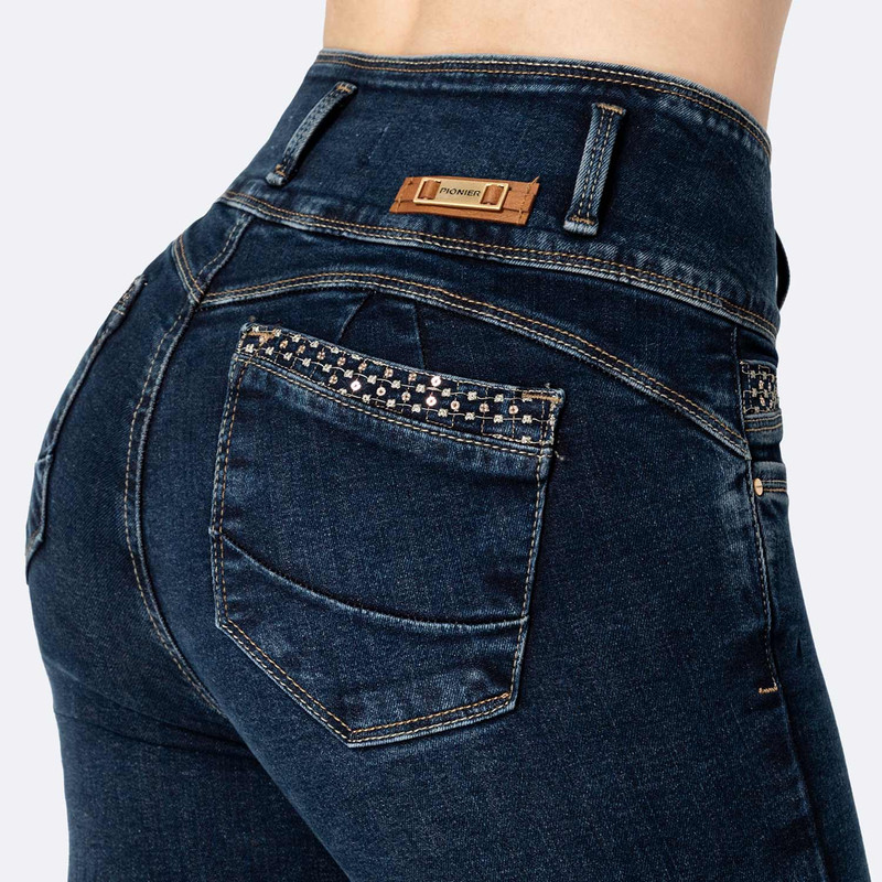 PANTALON DENIM STRETCH MUJER KISMI - 5
