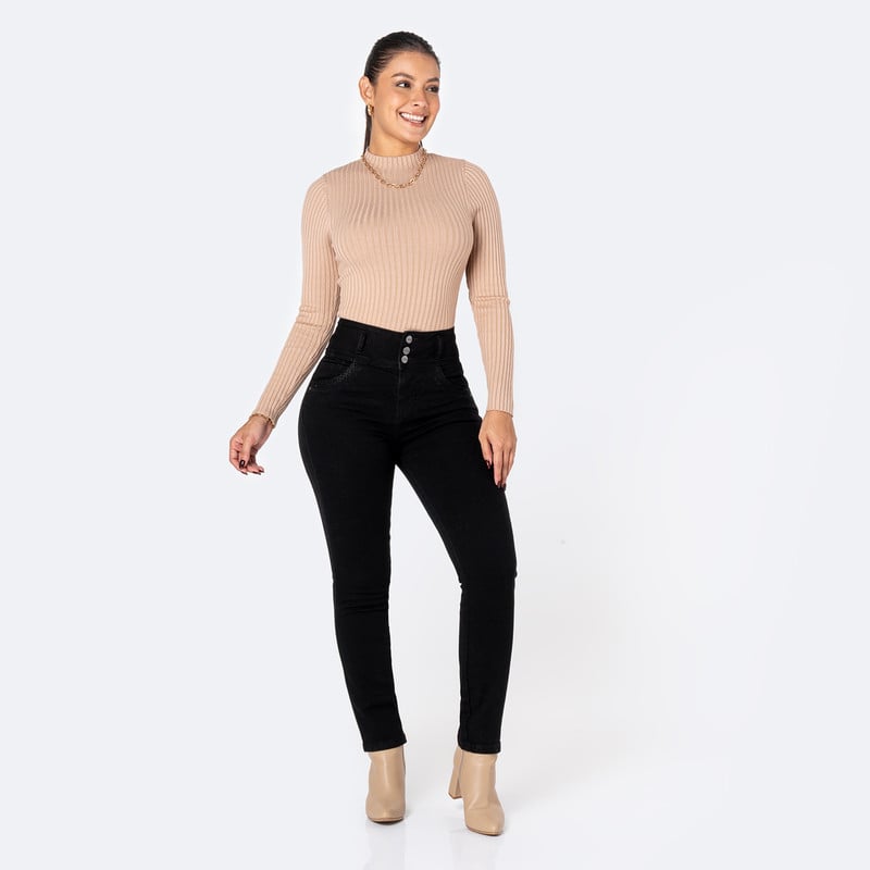 PANTALON DENIM STRETCH MUJER ZALOMEE - 2