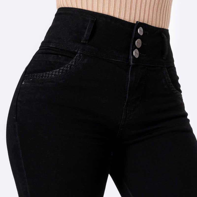 PANTALON DENIM STRETCH MUJER ZALOMEE - 4