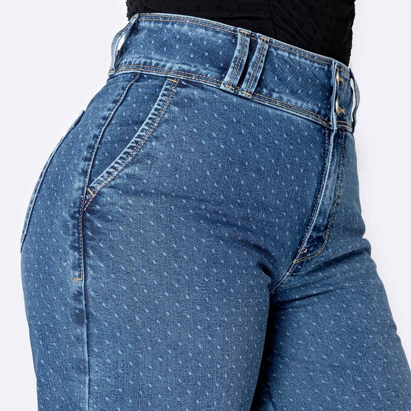 PANTALON DENIM STRETCH MUJER DEBALI - 4