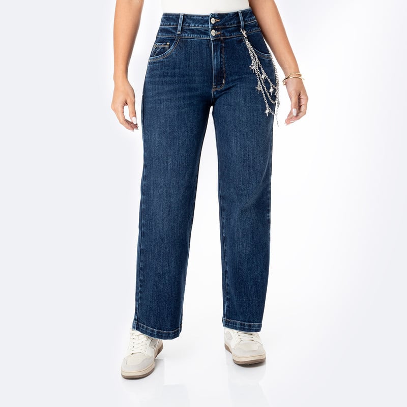 PANTALON DENIM STRETCH MUJER XAMERI - 1