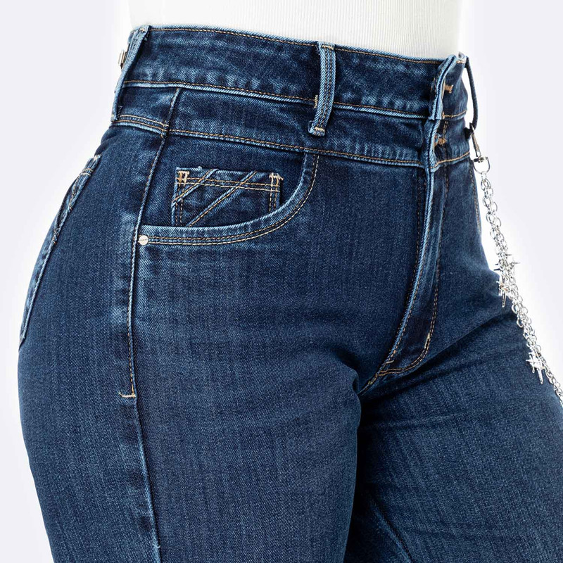 PANTALON DENIM STRETCH MUJER XAMERI - 4