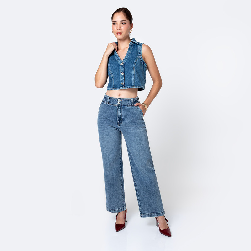 CHALECO DENIM MUJER FREIA - 4