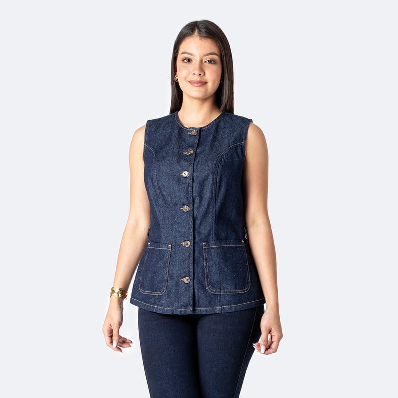 CHALECO DENIM MUJER SHENIRA - 4