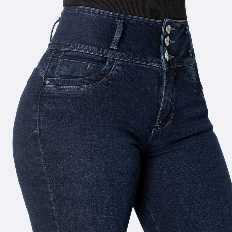 PANTALON DENIM STRETCH MUJER CLADIE - 4