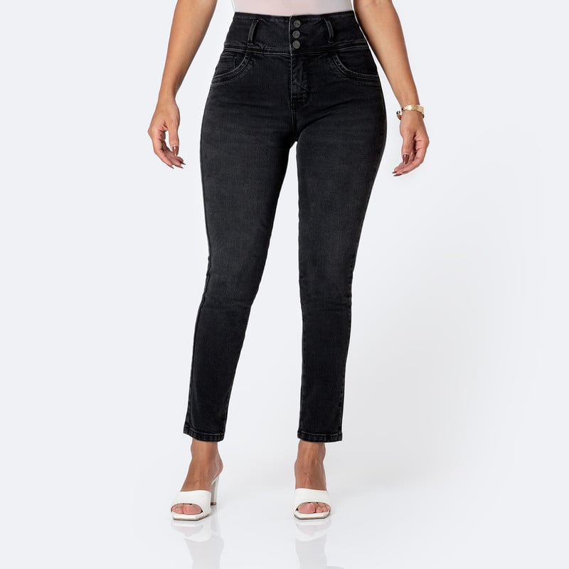 PANTALON DENIM STRETCH MUJER NHADIA - 1