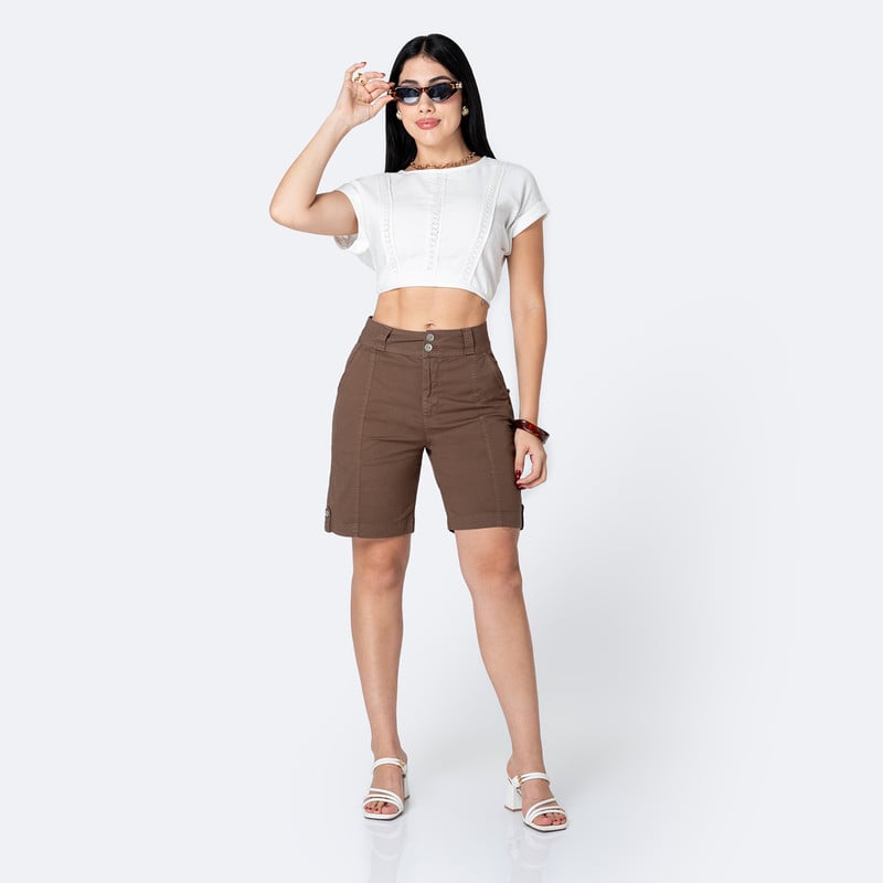 SHORTS TAFETA MUJER LADDY - 2
