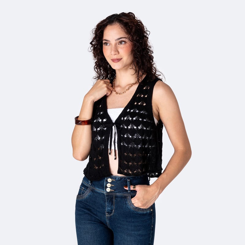 CHALECO HILOS MUJER HELEIN - 1