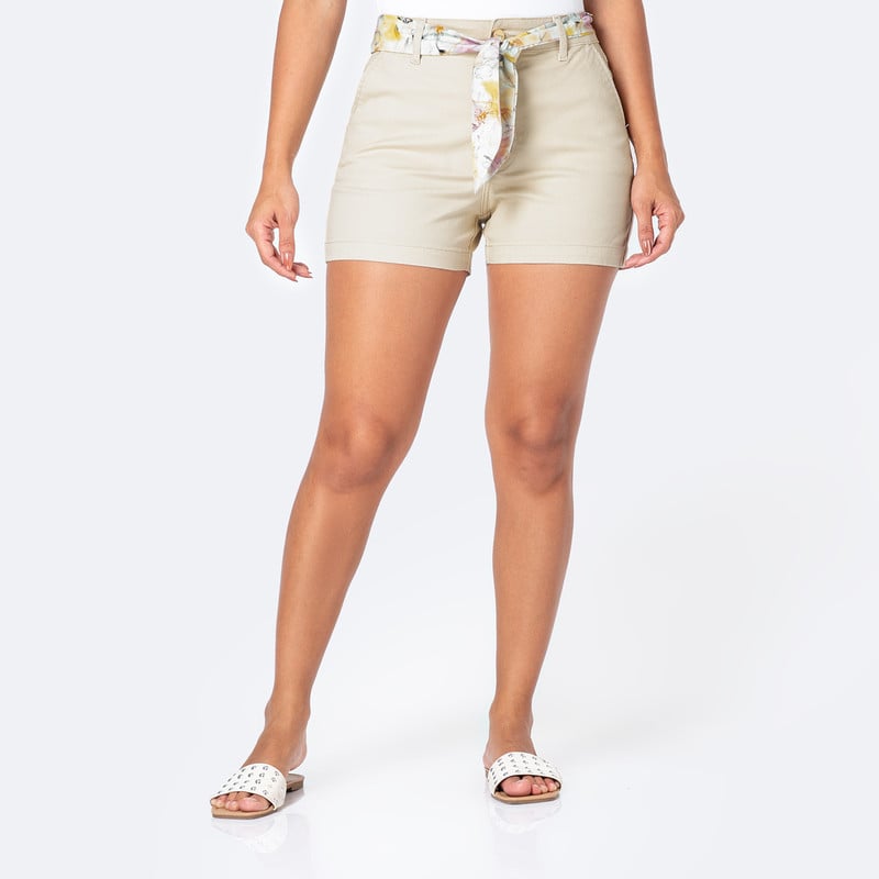 SHORTS DRILL STRETCH MUJER MOIRAH - 1