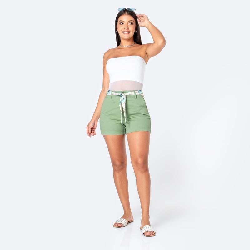 SHORTS DRILL STRETCH MUJER MOIRAH - 2
