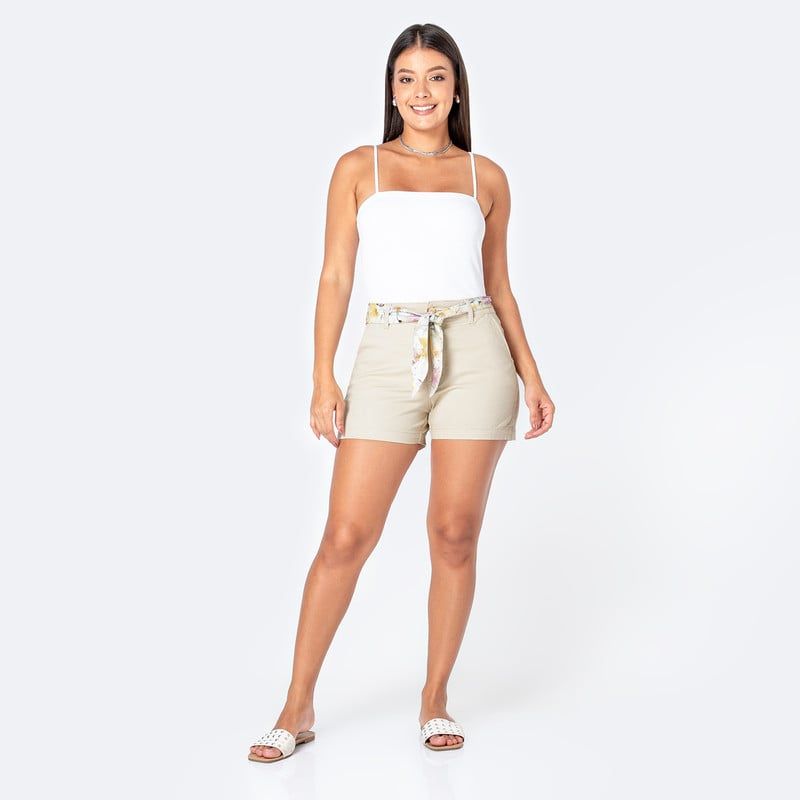 SHORTS DRILL STRETCH MUJER MOIRAH - 2