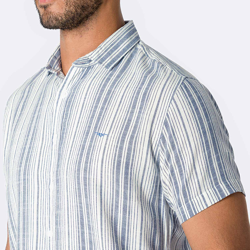 CAMISA LISTADA HOMBRE PIEDRO - 2