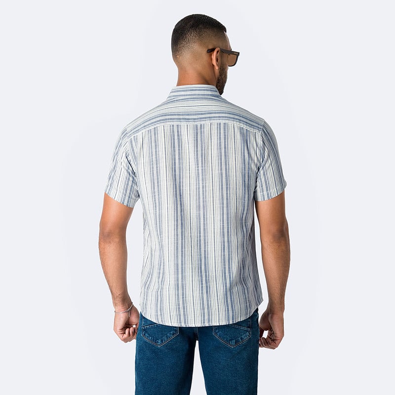 CAMISA LISTADA HOMBRE PIEDRO - 3