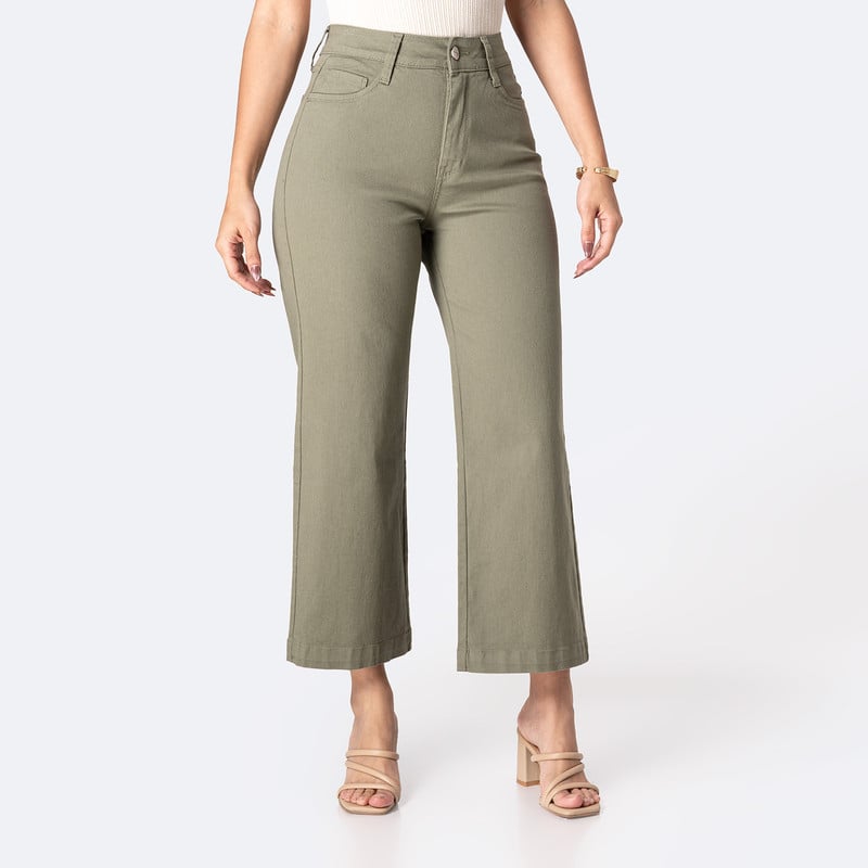 PANTALON DRILL STRETCH MUJER LARI BULL DENIM - 1