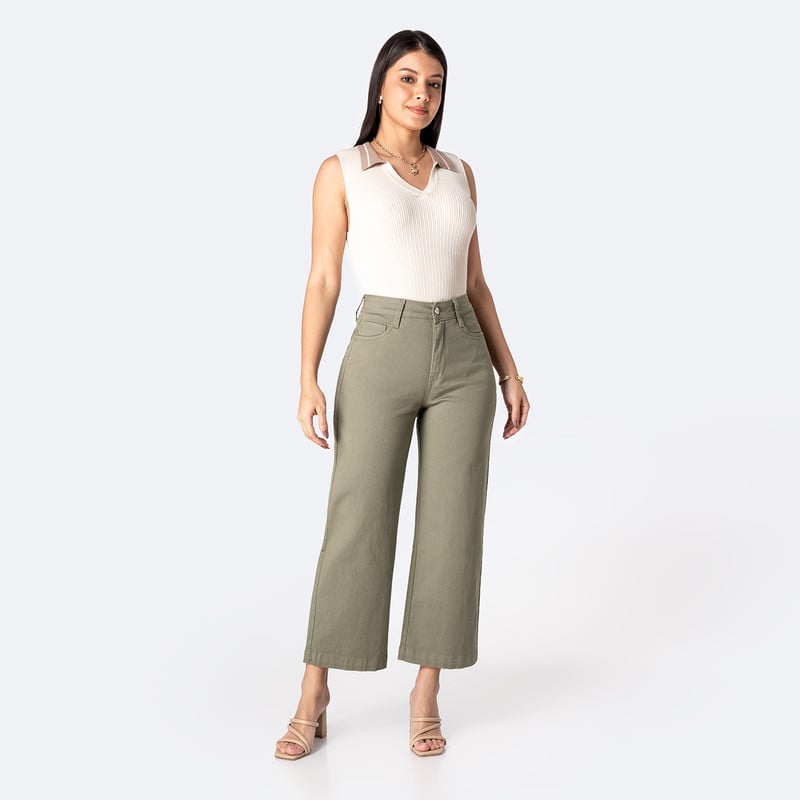 PANTALON DRILL STRETCH MUJER LARI BULL DENIM - 2