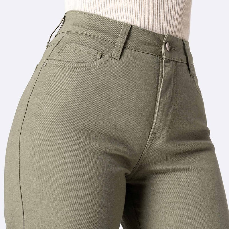 PANTALON DRILL STRETCH MUJER LARI BULL DENIM - 4