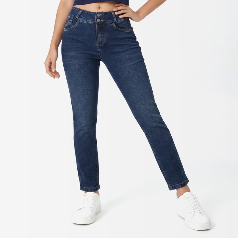 PANTALON DENIM STRETCH MUJER ELYSSE - 1