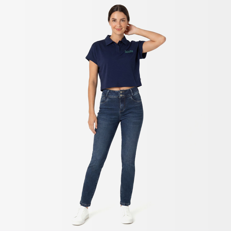 PANTALON DENIM STRETCH MUJER ELYSSE - 2