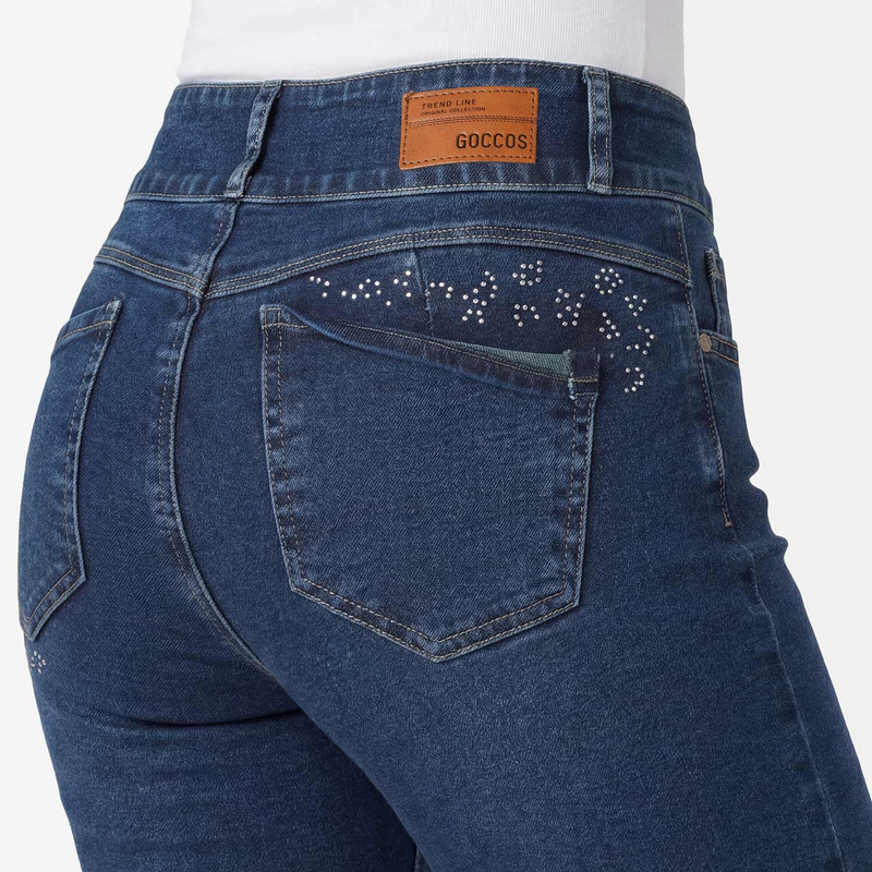 PANTALON DENIM STRETCH MUJER ELYSSE - 5