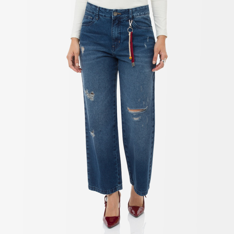 PANTALON DENIM MUJER CARELA - 1