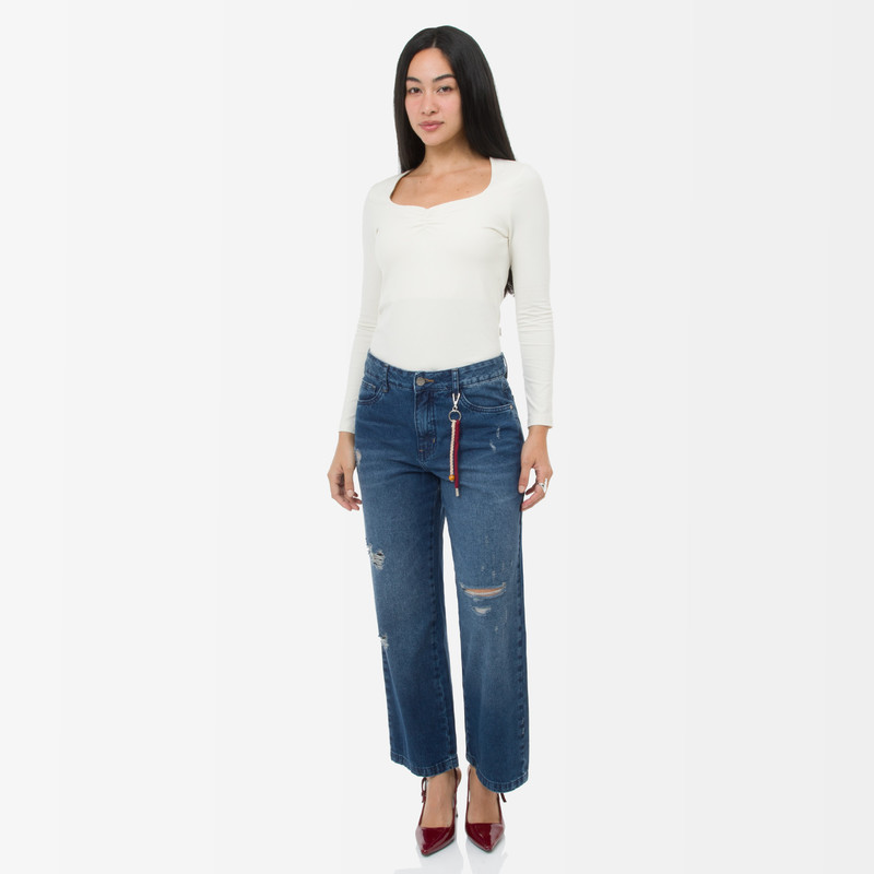 PANTALON DENIM MUJER CARELA - 2
