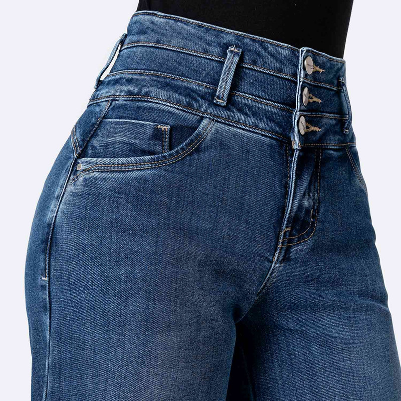 PANTALON DENIM STRETCH MUJER AUDRIA - 4