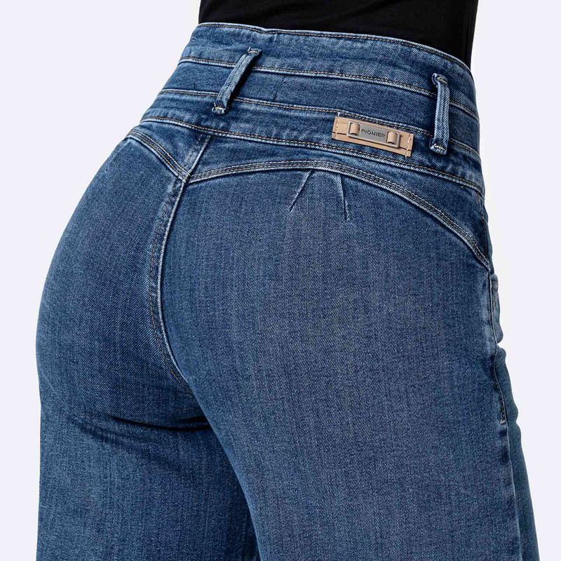 PANTALON DENIM STRETCH MUJER AUDRIA - 5