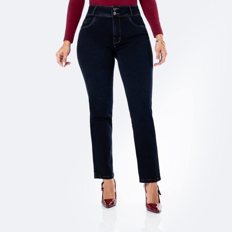 PANTALON DENIM STRETCH MUJER KEISIN - 1