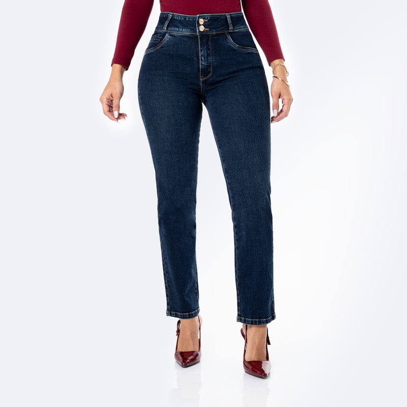 PANTALON DENIM STRETCH MUJER KEISIN - 1