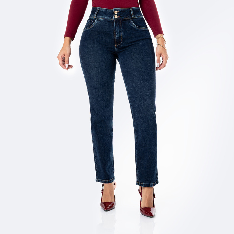 PANTALON DENIM STRETCH MUJER KEISIN - 1