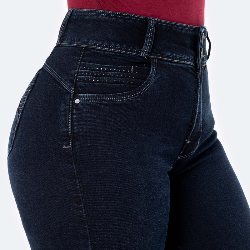 PANTALON DENIM STRETCH MUJER KEISIN - 4