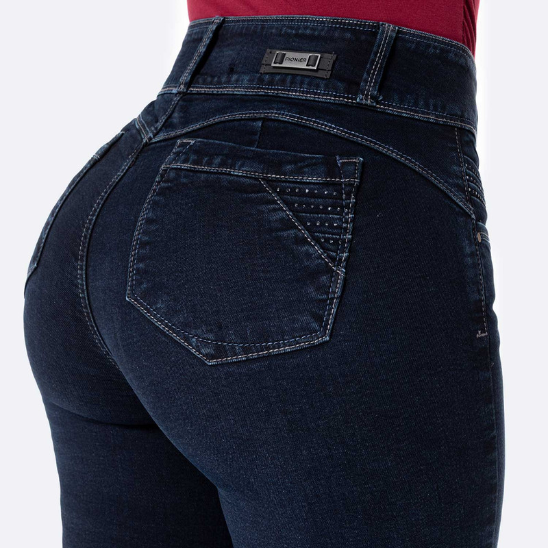 PANTALON DENIM STRETCH MUJER KEISIN - 5