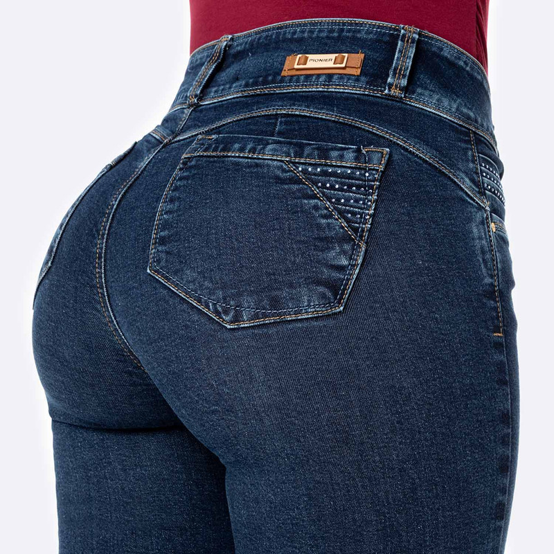 PANTALON DENIM STRETCH MUJER KEISIN - 5