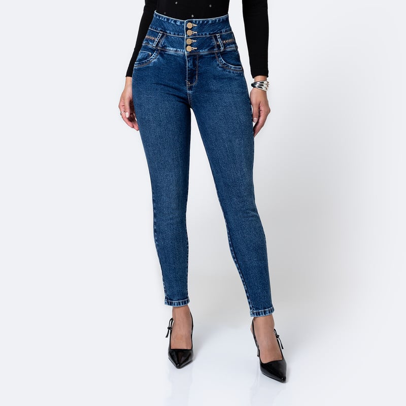 PANTALON DENIM STRETCH MUJER NAHYD - 1