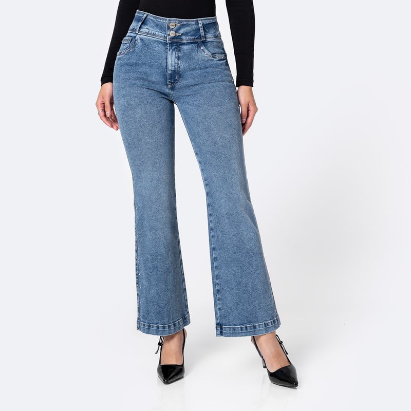 PANTALON DENIM STRETCH MUJER DANILEA - 1