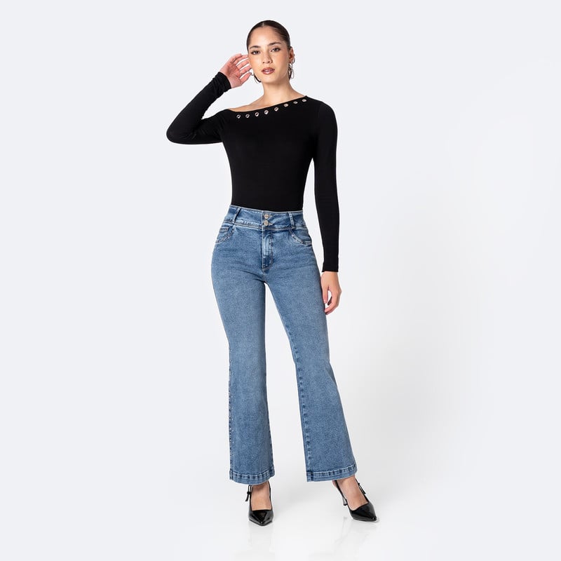 PANTALON DENIM STRETCH MUJER DANILEA - 2