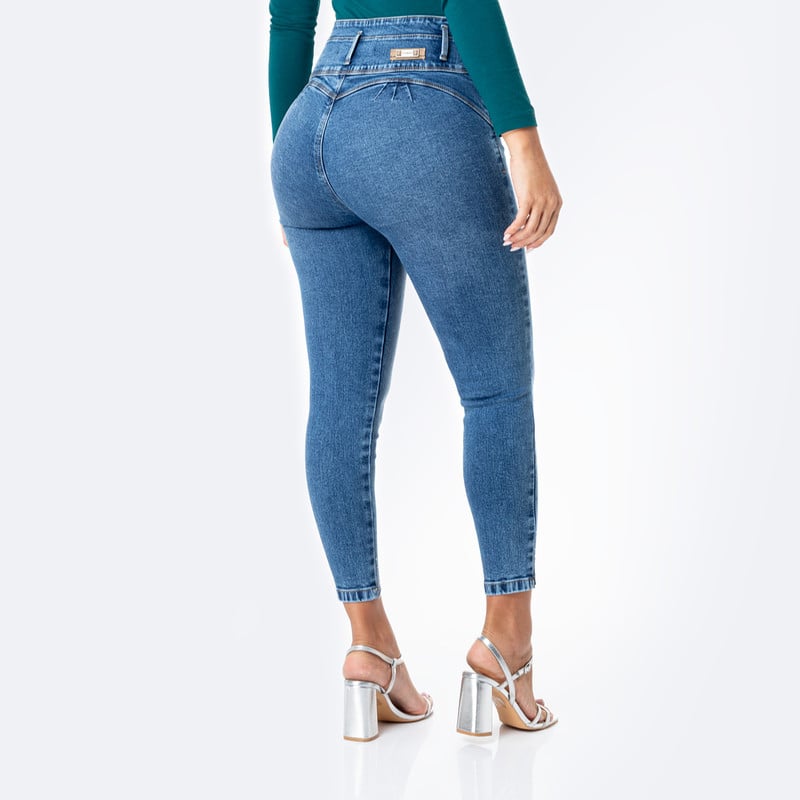 PANTALON DENIM STRETCH MUJER XELENA - 3