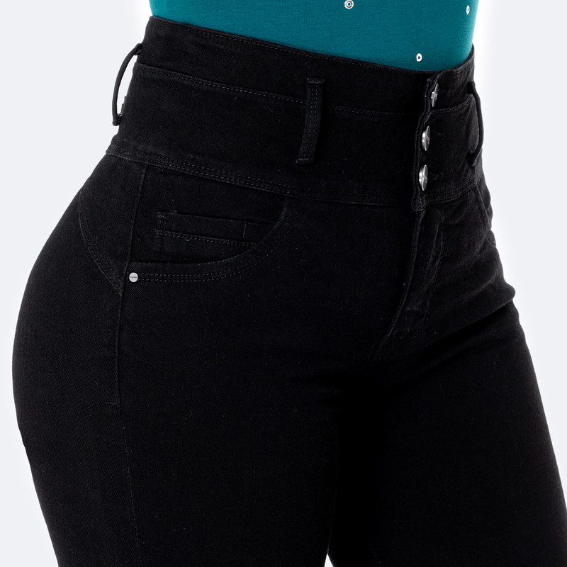 PANTALON DENIM STRETCH MUJER XELENA - 4