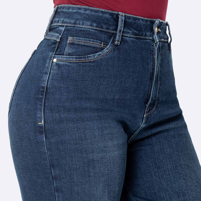 PANTALON DENIM STRETCH MUJER DAELI - 4