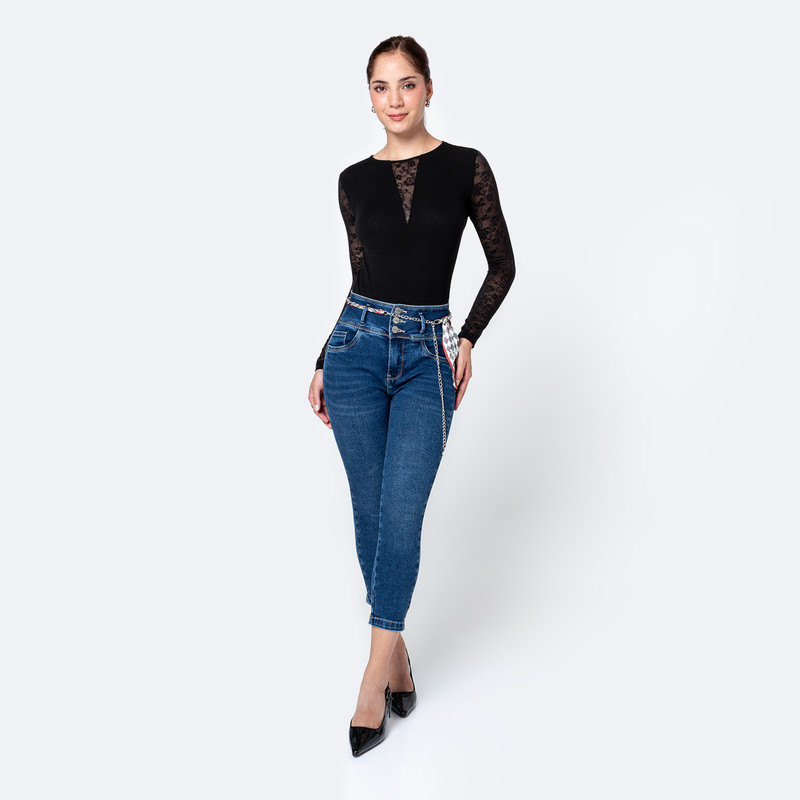 PANTALON DENIM STRETCH MUJER DEYSII - 2