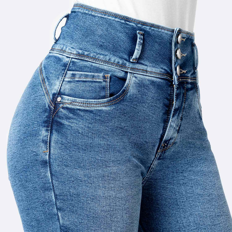 PANTALON DENIM STRETCH MUJER DEYSII - 4