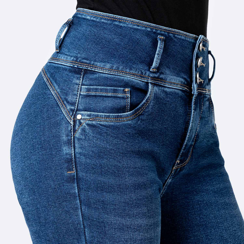 PANTALON DENIM STRETCH MUJER DEYSII - 4